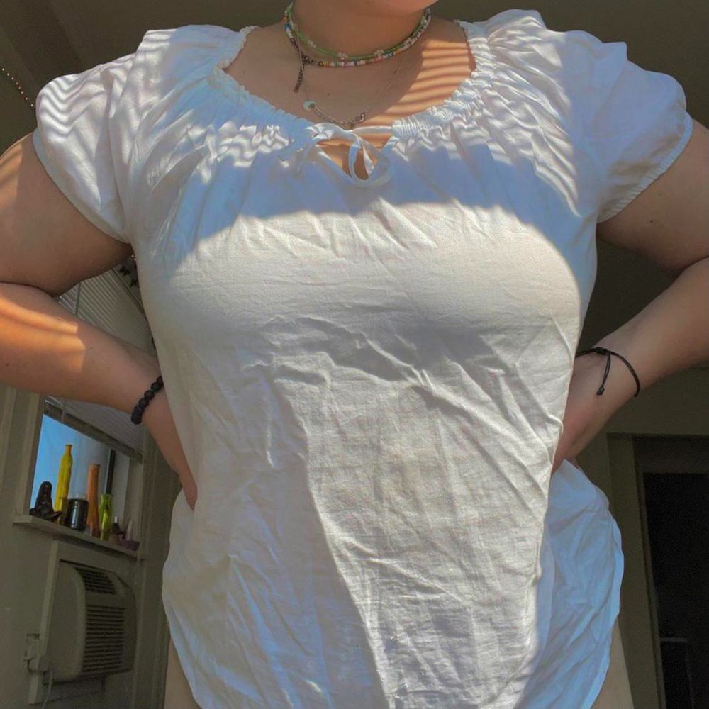 alice cullen/bella swan twilight vibes fairy core white blouse